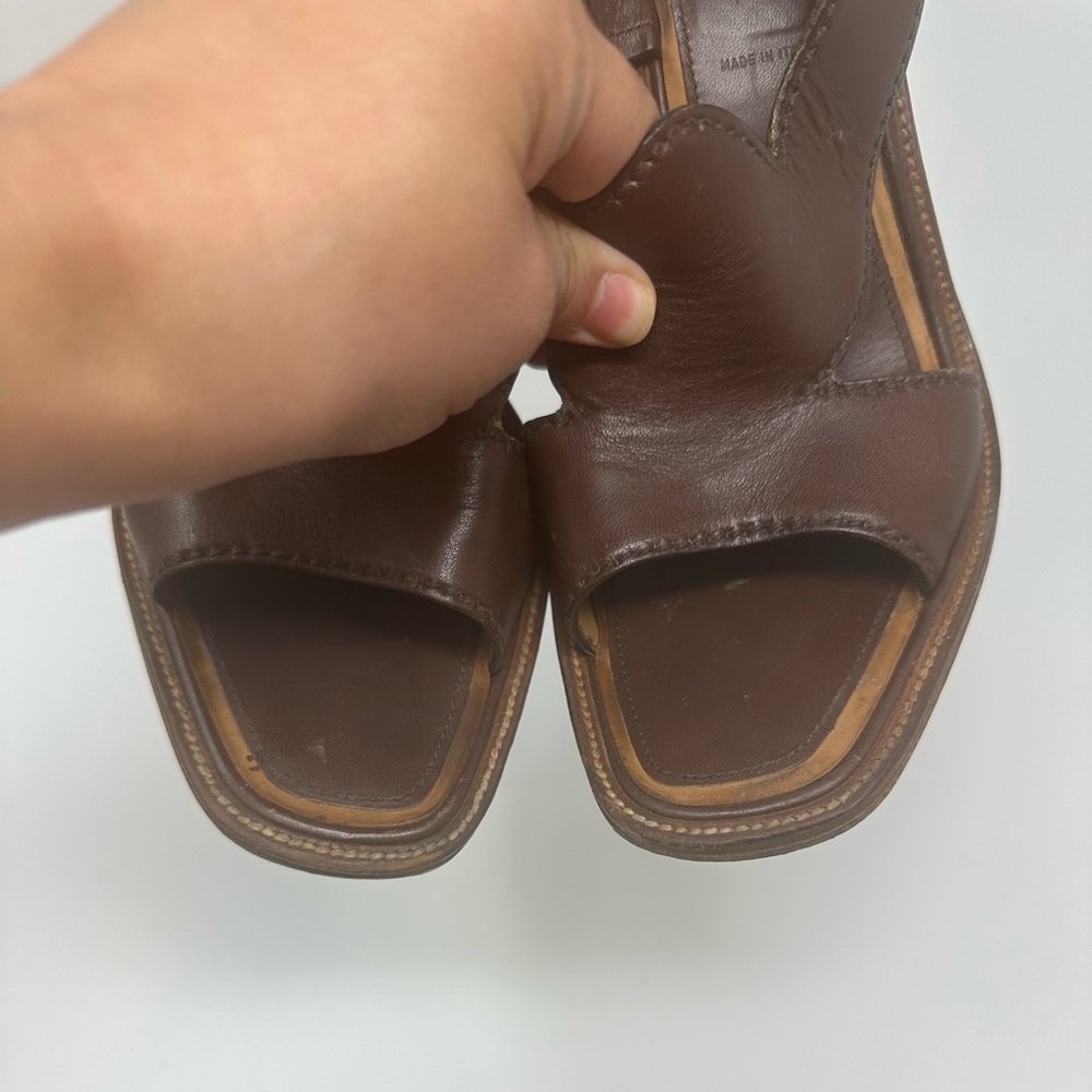 PRADA Pumps Sandals Brown Women's EU 38/US8 - Picture 11 of 16